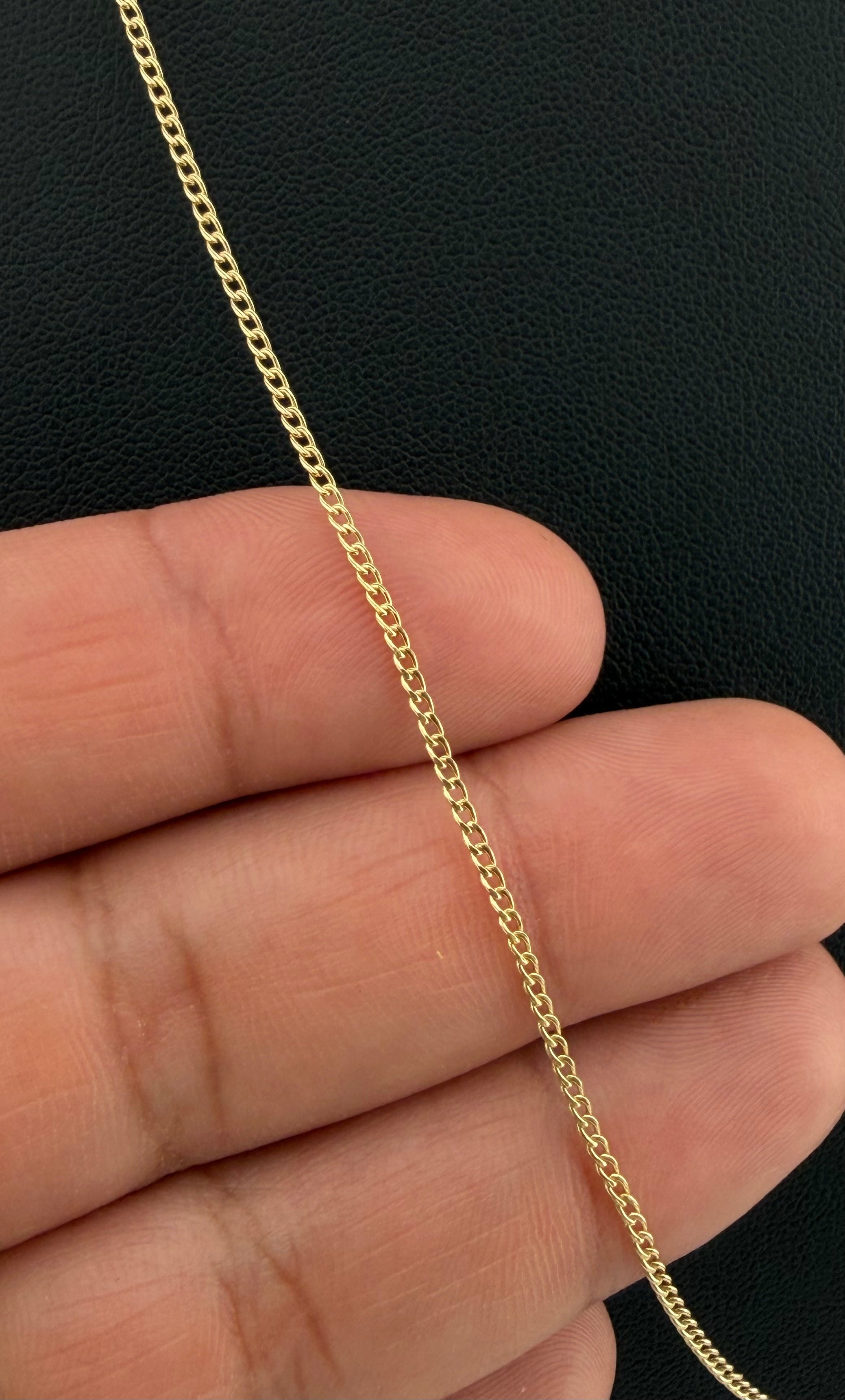 Monaco Chain – 18-Karat Yellow Gold (Italy) – 1.7 g | 60 cm | 1.1 mm