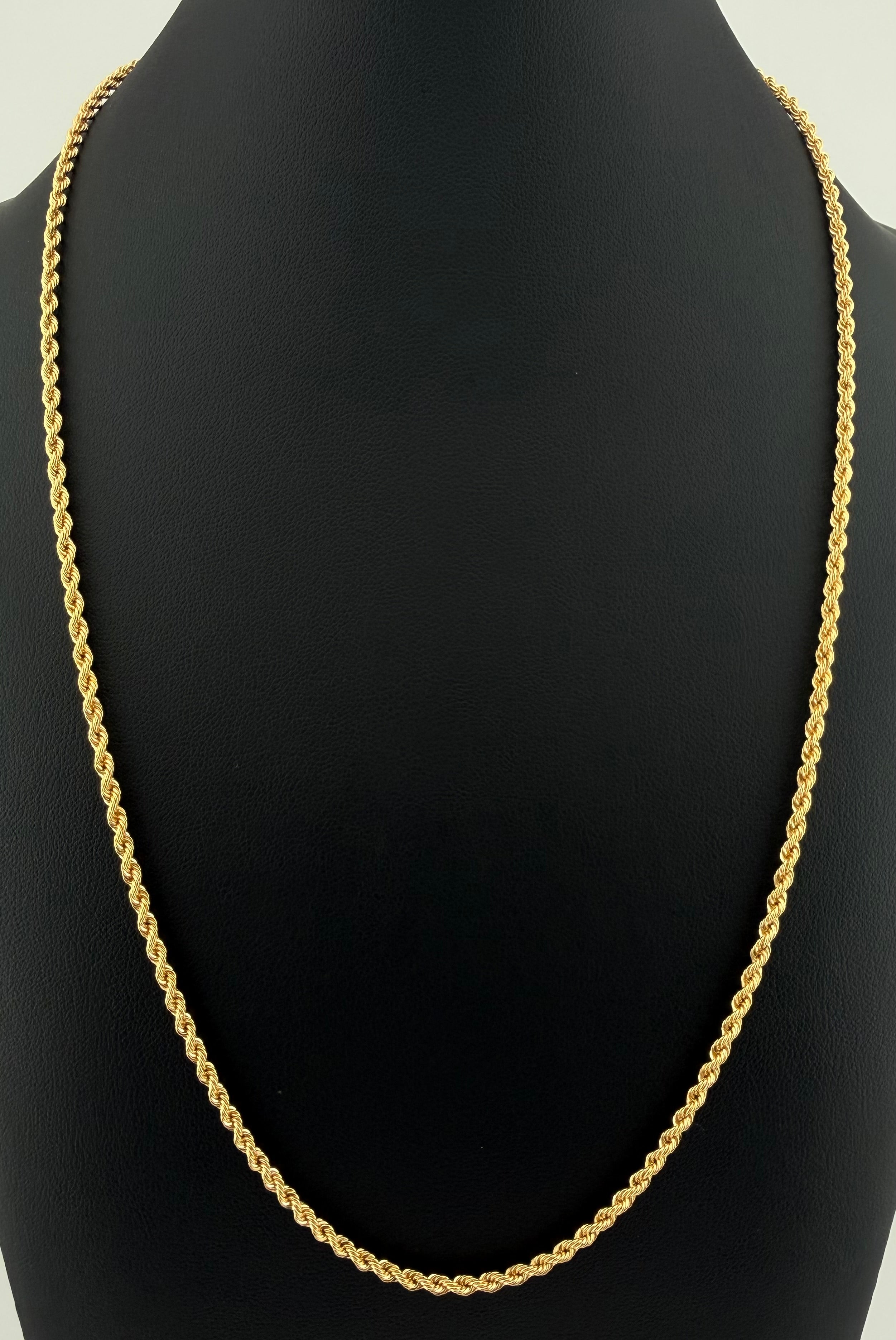 Lazo Chain – 18K Yellow Gold (Italy) – 5.6g | 60cm | 2.4mm
