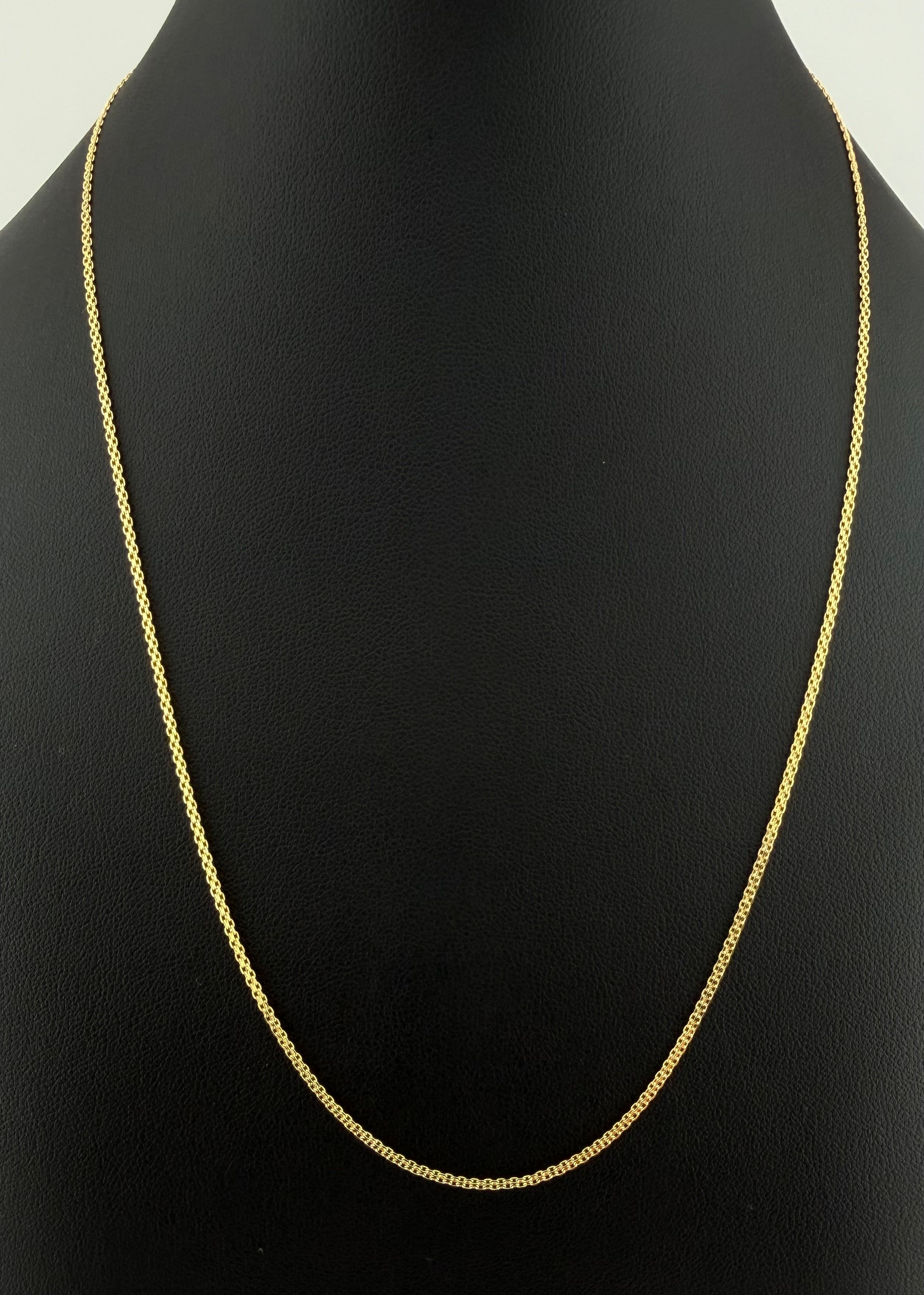 Chinese Chain – 18K Yellow Gold (Italy) – 2.7g | 50cm | 1.2mm
