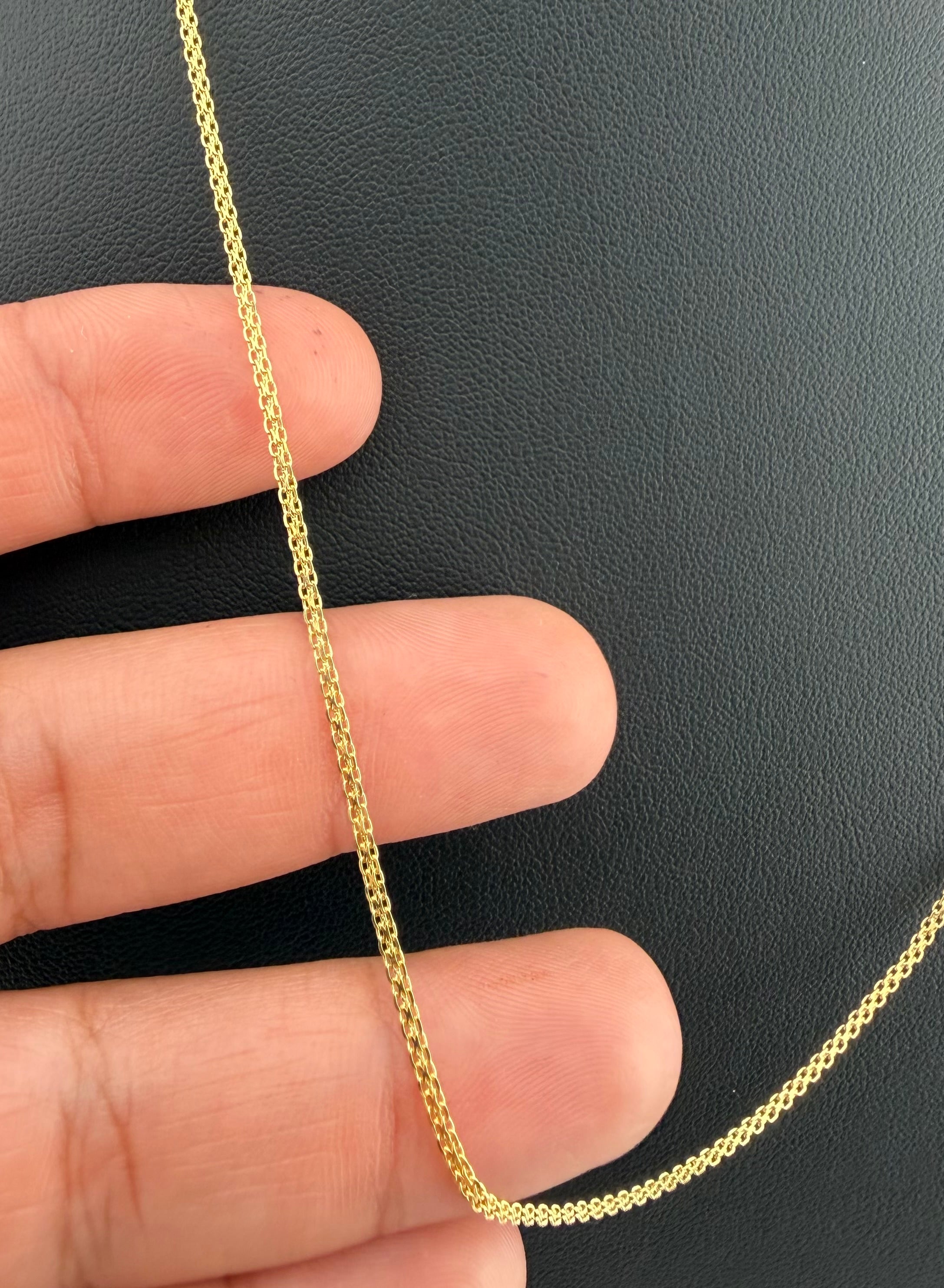 Chinese Chain – 18K Yellow Gold (Italy) – 2.7g | 50cm | 1.2mm