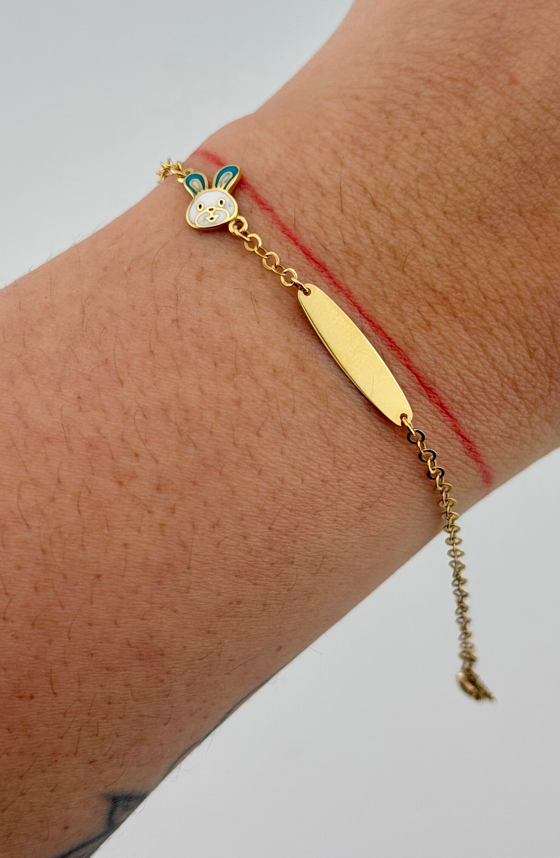 ID Plate Bracelet – 18K Yellow Gold (Italy) – 1.35g | 14cm | 4mm