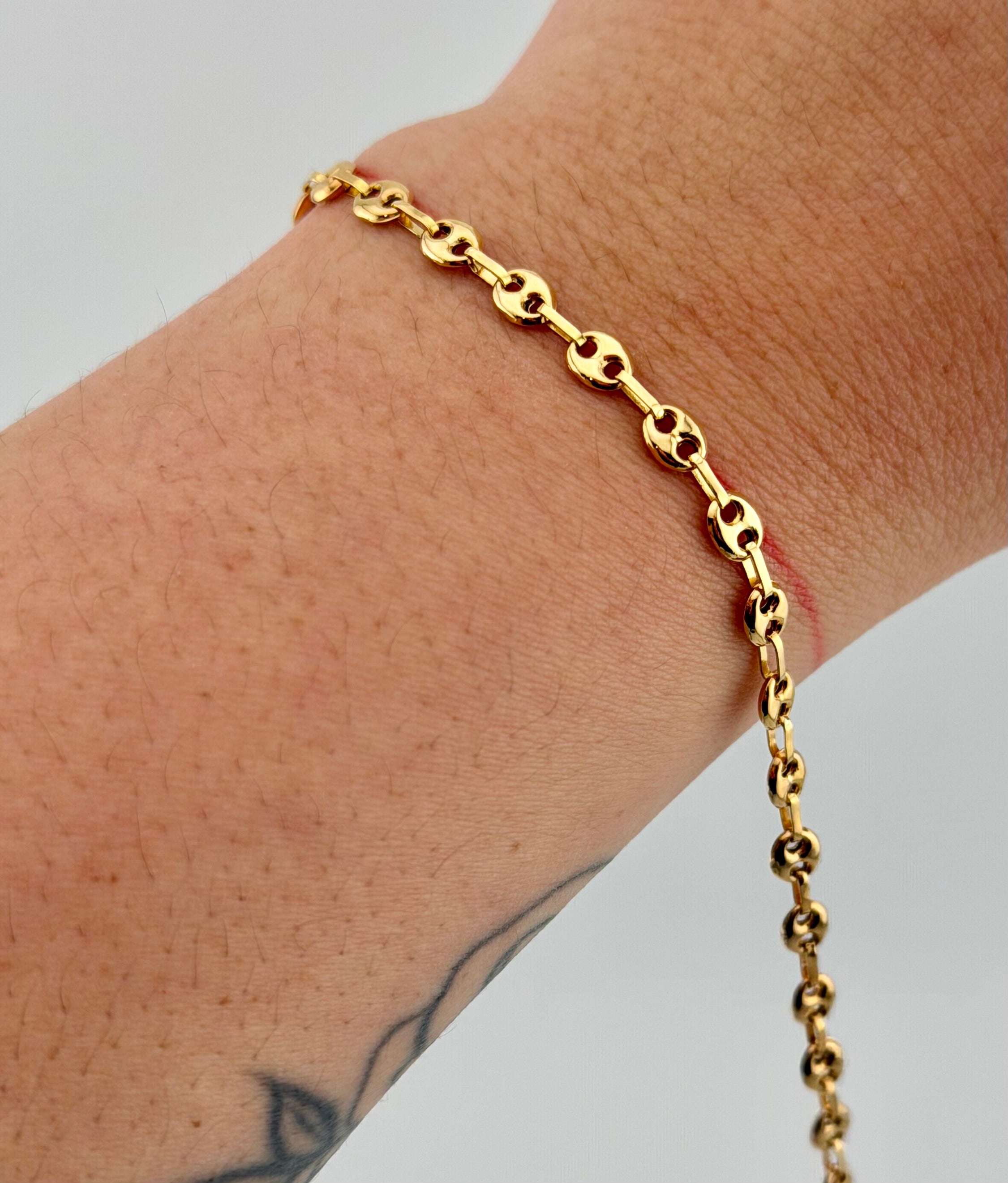 Pulsera GC – Oro amarillo de 18 quilates – 2,53 g | 19 cm | 4 mm