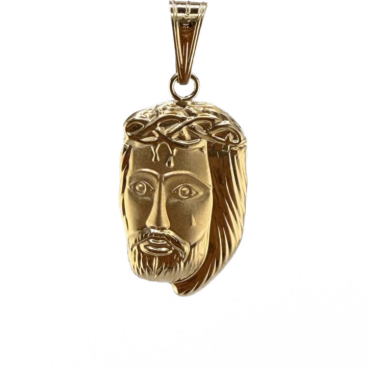 Face of Christ Pendant – 18K Yellow Gold – 3.2g | 4.3cm