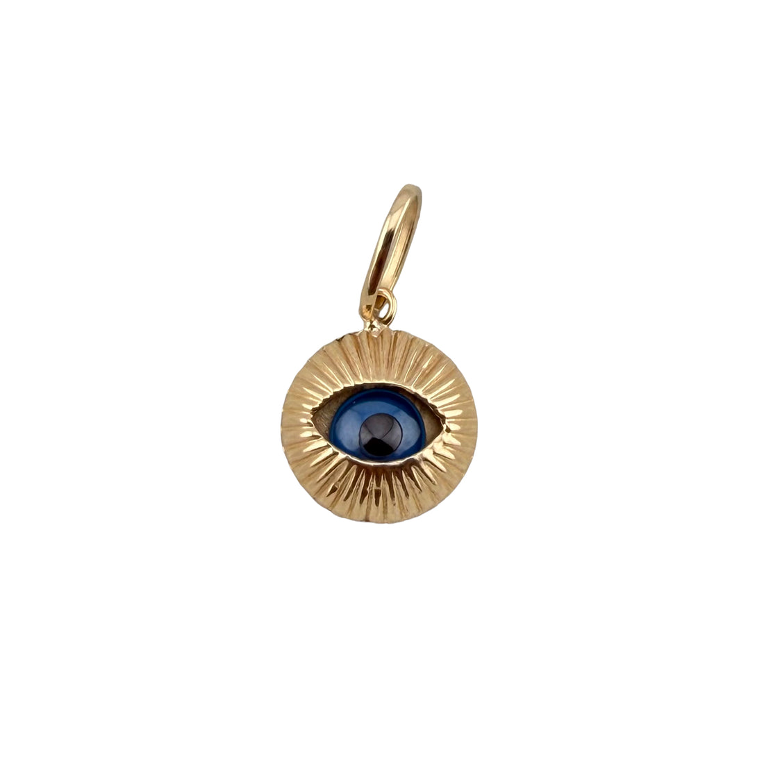 Evil Eye Pendant – 18K Yellow Gold (Italy 750) – 2cm