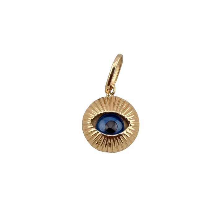 Evil Eye Pendant – 18K Yellow Gold (Italy 750) – 2cm