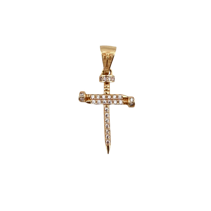 Nail Cross Pendant – 18K Yellow Gold – 2.35g | 3.5cm