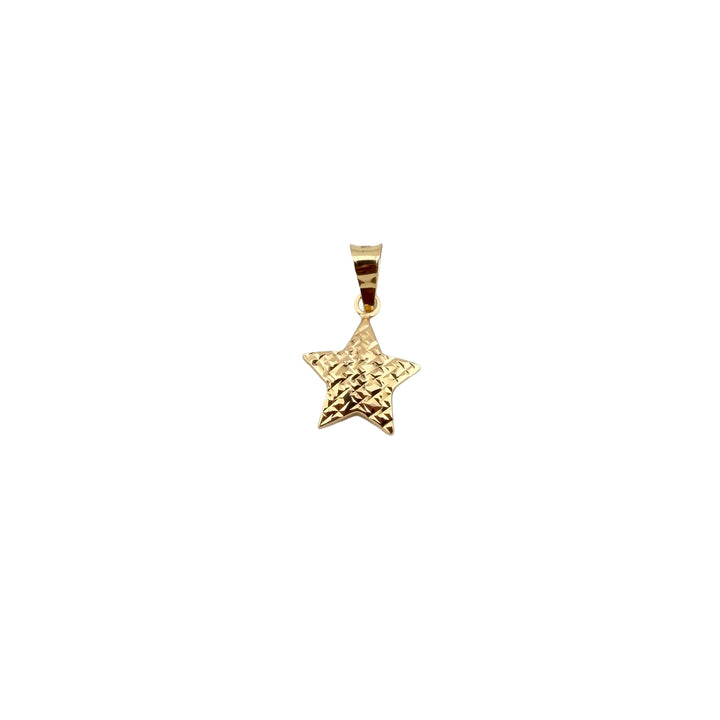 Star Pendant – 18K Yellow Gold 750 Italy – 1.6cm