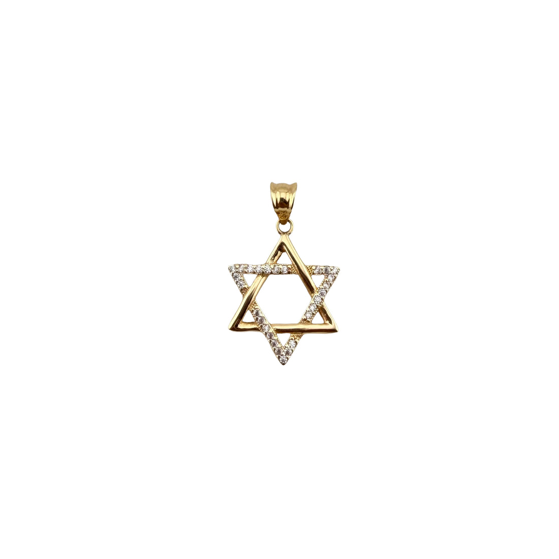 Star of David Pendant – 18K Yellow Gold | 2.5 cm