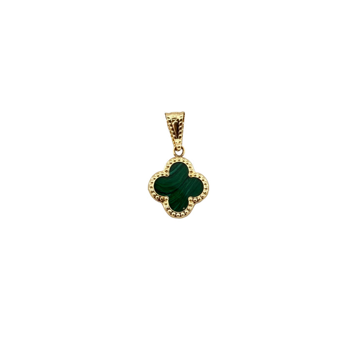 Green Clover Pendant – 18K Yellow Gold | 2 cm