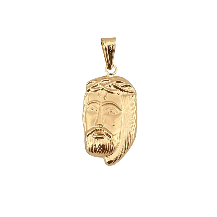 Face of Christ Pendant – 18K Yellow Gold – 3.18g | 4.3cm
