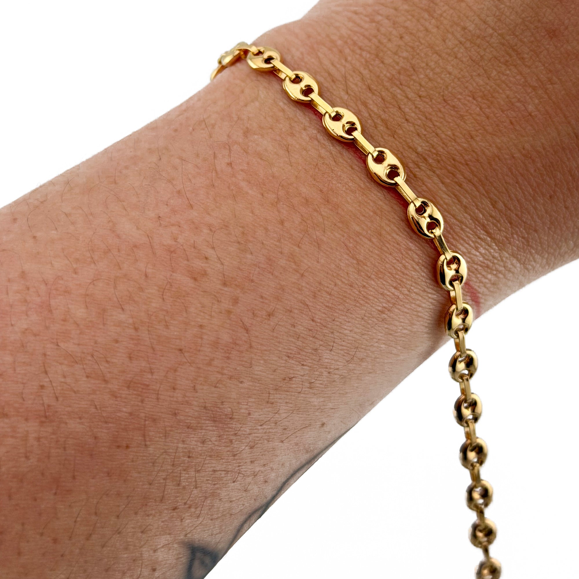 Pulsera GC – Oro amarillo de 18 quilates – 3,77 g | 21,5 cm | 4,5 mm