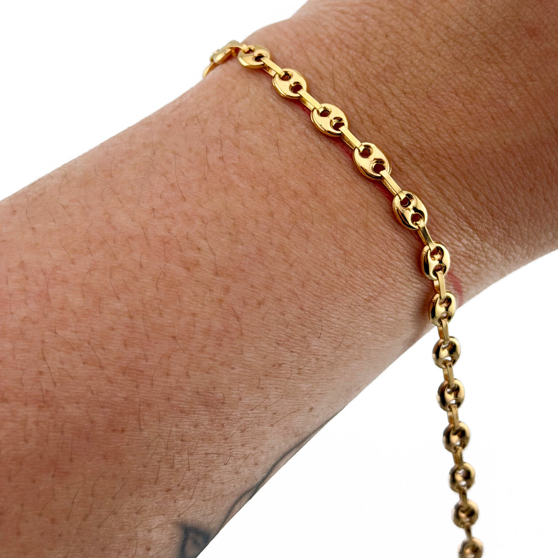 Pulsera GC – Oro amarillo de 18 quilates – 3,77 g | 21,5 cm | 4,5 mm